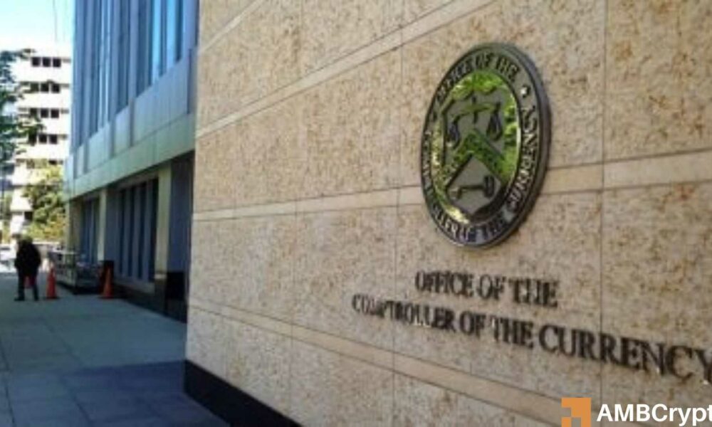 OCC Greenlights bancos para intercambiar criptografía en nombre de los clientes