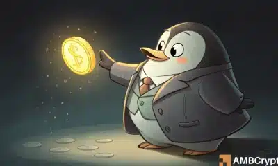 Pengu Rallies junto con Bitcoin: ¿Pueden los Bulls enfrentar la resistencia de $ 0.0141?