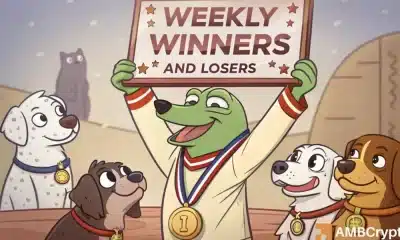 Ganadores y perdedores semanales de Crypto Market - Pepe, Wif, Layer, Dexe