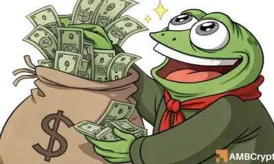 Pepe lidera el 9% de la oleada, $ 1B+ en volumen: ¿pueden continuar las ganancias?
