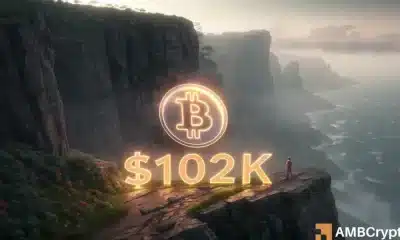 El destino de Bitcoin depende de $ 102k: ¿desglose o ruptura por delante por el precio?