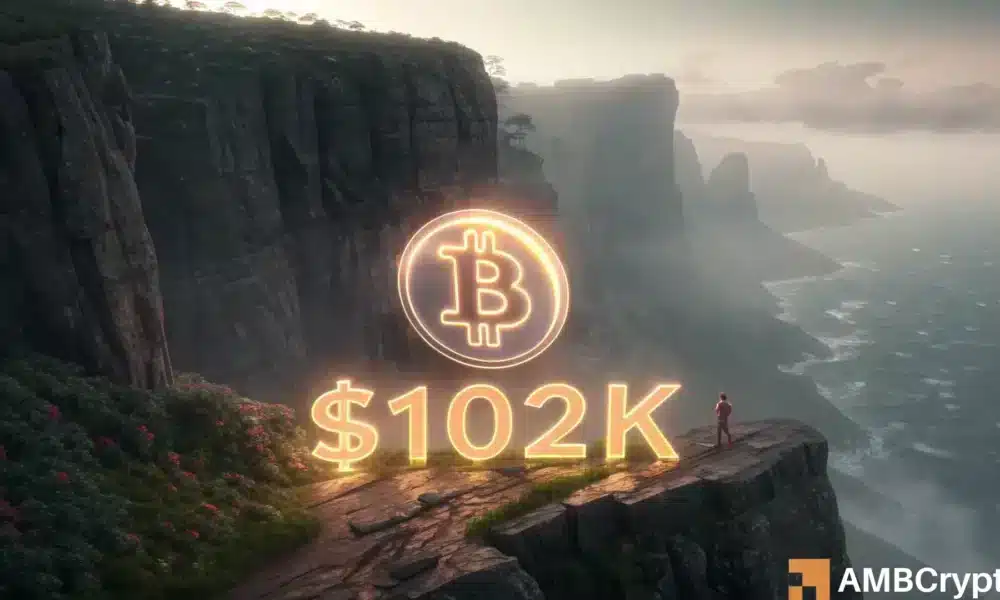 El destino de Bitcoin depende de $ 102k: ¿desglose o ruptura por delante por el precio?