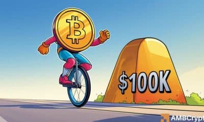 Predicción de precios de bitcoin: ¿se mantendrán $ 100k a pesar del sentimiento de riesgo?
