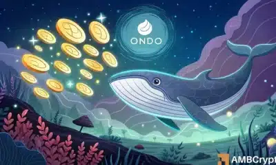 Ondo ballena descarga 2.69 tokens MLN a medida que persisten las preocupaciones bajistas: ¿qué ahora?