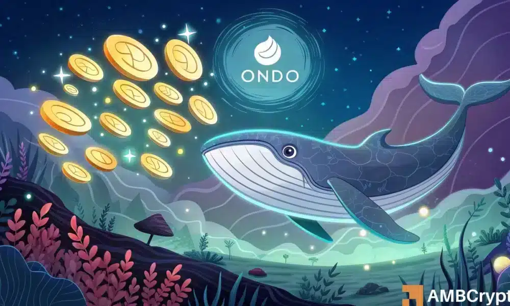 Ondo ballena descarga 2.69 tokens MLN a medida que persisten las preocupaciones bajistas: ¿qué ahora?