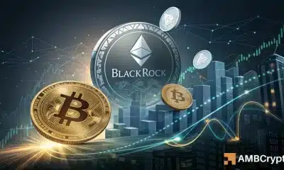 Blackrock compra $ 357 MLN en BTC, ETH en medio de un sentimiento de ballena cambiante