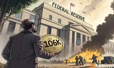 Bitcoin borra $ 106k: ¿las tensiones Fed o Irán-Israel desencadenarán el próximo movimiento?