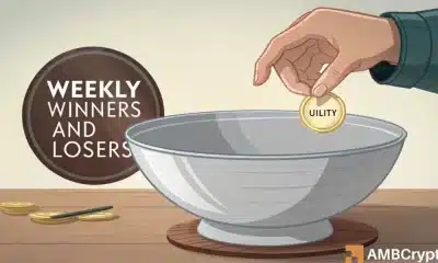 Ganadores y perdedores semanales de Crypto Market - AB, Aero, Dexe, Kas