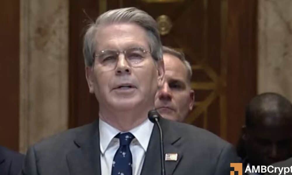 Stablecoins puede crecer 8x, cruzar $ 2T para 2028: US Treasury Sec. Scott Bessent