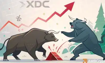 XDC salta 11% a medida que aumenta el volumen: ¿puede romper $ 0.115 a continuación?