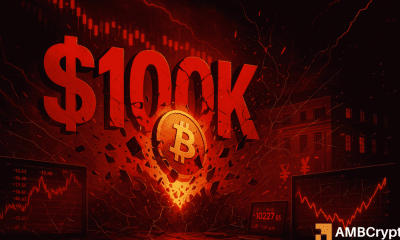 Bitcoin cae por debajo de los 100.000 dólares mientras se liquidan 448 millones de dólares en posiciones largas apalancadas