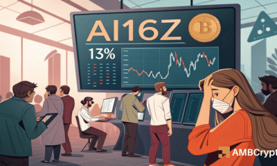 AI16Z sube un 13% en medio de compras de ballenas, pero el TVL cae a 1,48 millones de dólares: ¿por qué?